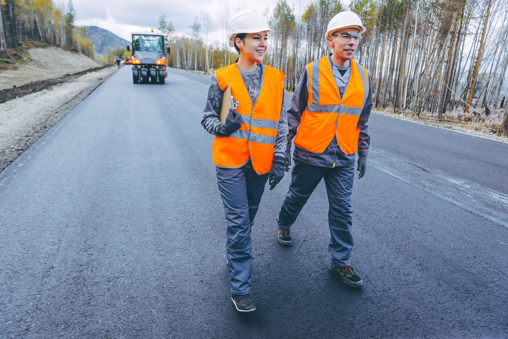 trabajadores del area de pavimentos
